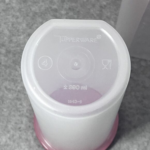 Tupperware Modular Mate Oval 4 Containers Set of 5 Red Lids 890ml Pantry Storage - Picture 8 of 9